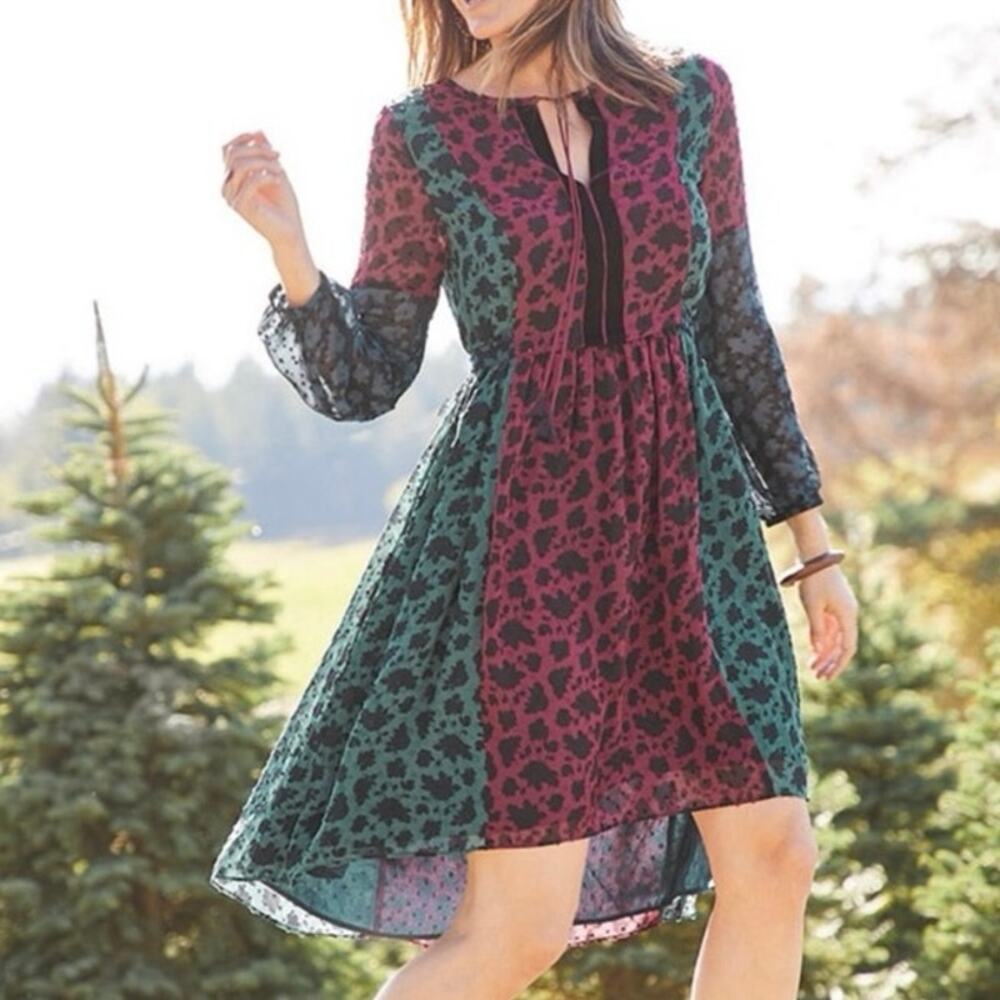 Matilda Jane A Little Party Dress Womens Size XS Velvet Swiss Dot Feminine Fairy